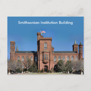 Cartão Postal Edifício da Instituição Smithsonian em Washington,