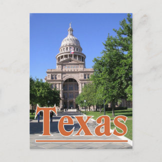 Cartão Postal Edifício do Capital do Estado do Texas, Austin TX.