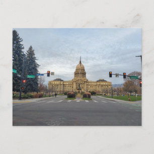 Cartão Postal Edifício do Capitólio Estadual de Idaho Boise