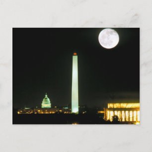 Cartão Postal Edifício do Capitólio, Memorial Lincoln, Washingto