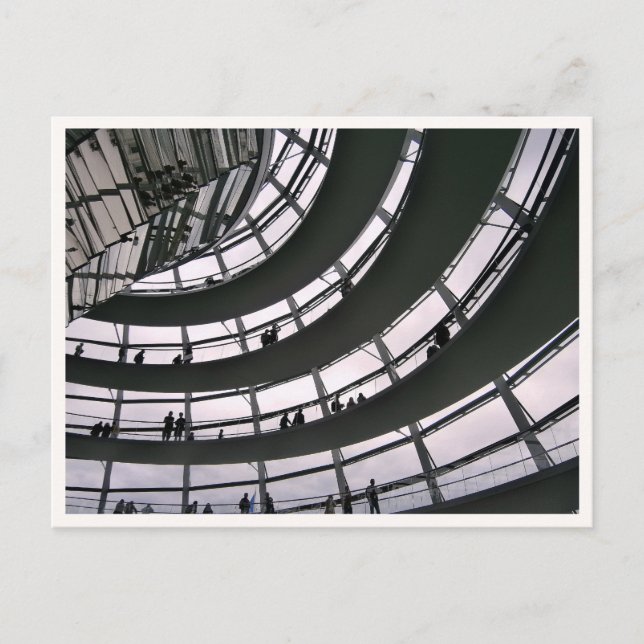 Cartão Postal Edifício do Reichstag Berlim Arquitetura Moderna (Frente)
