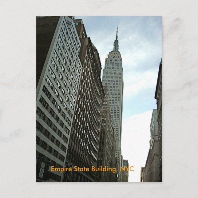 Cartão Postal Edifício Empire State, NYC (Frente)