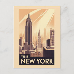 Cartão Postal Edifício Empire State Viagem pelo Nova York Antigo