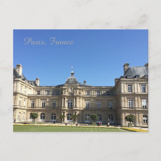 Cartão Postal Edifício Histórico em Paris França (Frente)