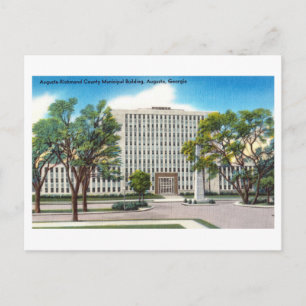Cartão Postal Edifício Municipal do Condado de Augusta Richmond
