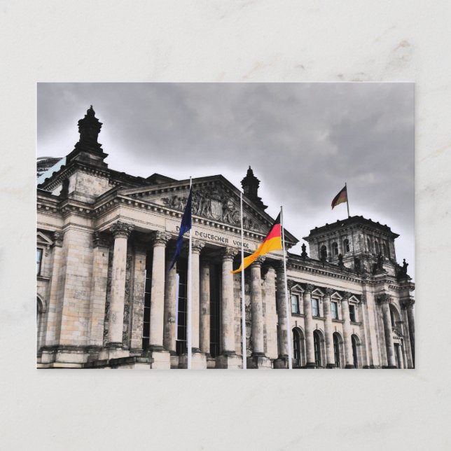 Cartão Postal Edifício Reichstag, Berlim (Frente)