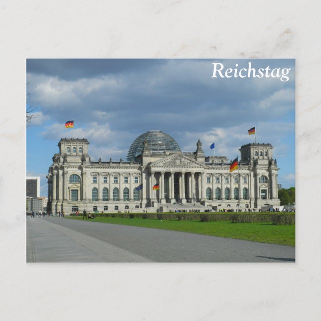 Cartão Postal Edifício Reichstag, Berlim (Frente)