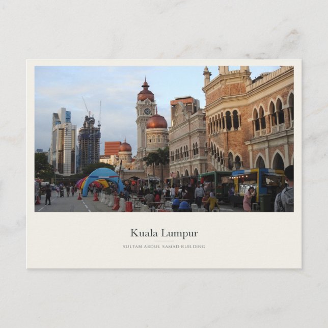 Cartão Postal Edifício Sultan Abdul Samad em Kuala Lumpur (Frente)