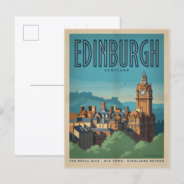 Cartão Postal Edifícios antigos presentes e lembranças capitais  (Frente/Verso)