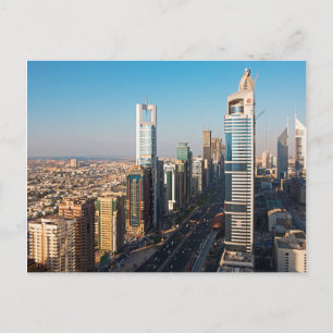 Cartão Postal Edifícios ao longo da Sheikh Zayed Road, Dubai