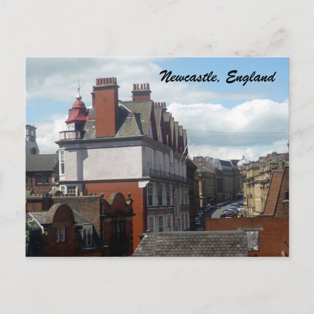 Cartão Postal edifícios de newcastle (Frente)