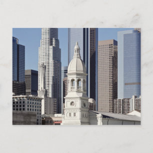 Cartão Postal Edifícios do arranha-céu de Los Angeles ao meio-di