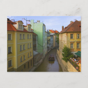 Cartão Postal Edifícios históricos com canal, Praga, República T