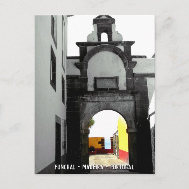 Cartão Postal Edifícios históricos: Funchal, Madeira (Portugal) (Frente)