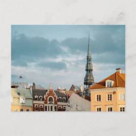 Cartão Postal Edifícios históricos no Velho Riga, Letônia