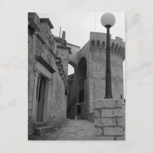 Cartão Postal Edifícios pedonais em Korcula