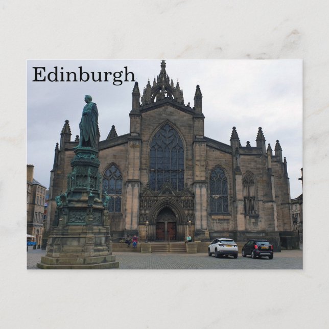 Cartão Postal Edimburgo - Catedral de St Giles (Frente)