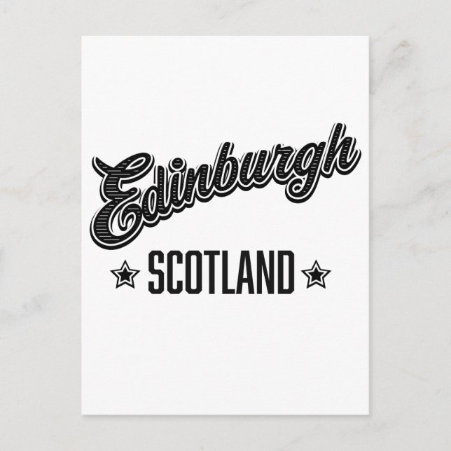 Cartão Postal Edimburgo Escócia (Frente)