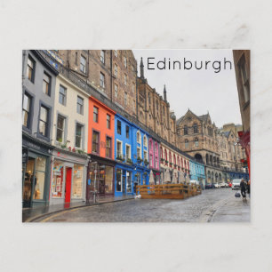 Cartão Postal Edimburgo - Rua Victoria