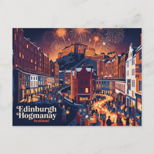 Cartão Postal Edinburgh Hogmanay Escócia
