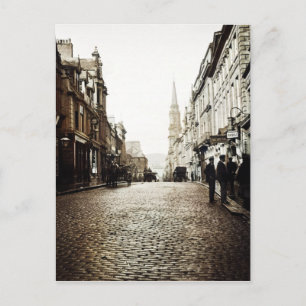 CARTÃO POSTAL EDINBURGH SCOTLAND MAYBOLE STREET SCENE 1910