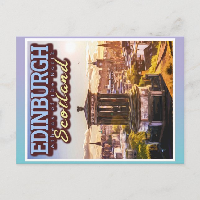 CARTÃO POSTAL EDINBURGH SCOTLAND - OS ATENAS DO NORTE (Frente)