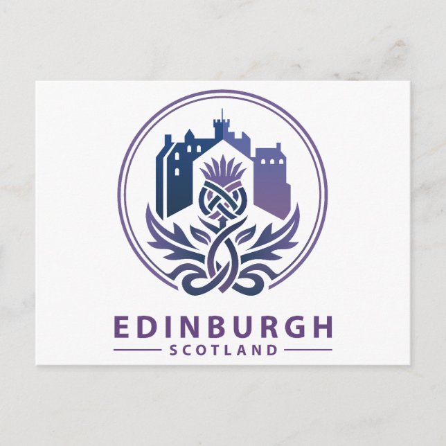 Cartão Postal Edinburgh Scotland United Kingdom (Frente)