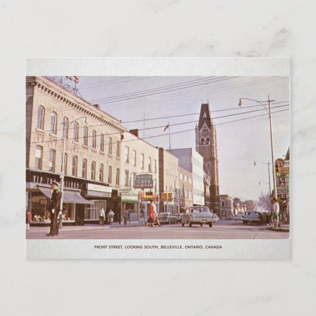 Cartão Postal Editável Viagem Canadá dos anos 70 (Frente)