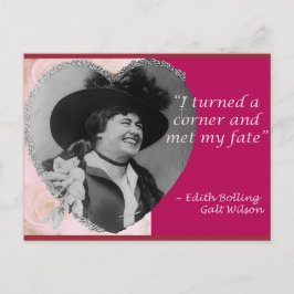 Cartão Postal Edith Bolling Galt - Destino