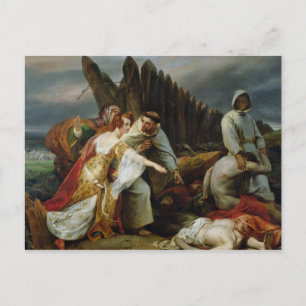 Cartão Postal Edith Encontrando o Corpo de Harold, 1828