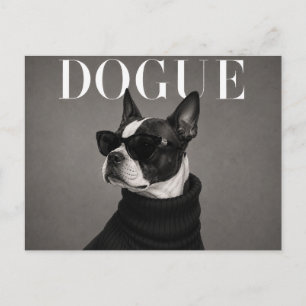 Cartão Postal Editorial de Luxo do Boston Terrier