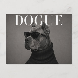 Cartão Postal Editorial de Moda de Luxo Cane Corso