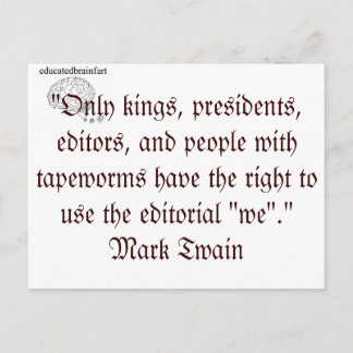 Cartão Postal Editorial "nós"