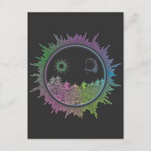 Cartão Postal EDM Equalizer Techno Rave Electric Music Festival