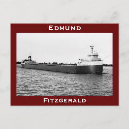 Cartão Postal Edmund Fitzgerald na Rua. Rio Clair (B&W)