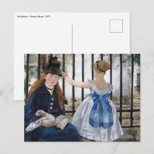 Cartão Postal Edouard Manet - A Ferrovia