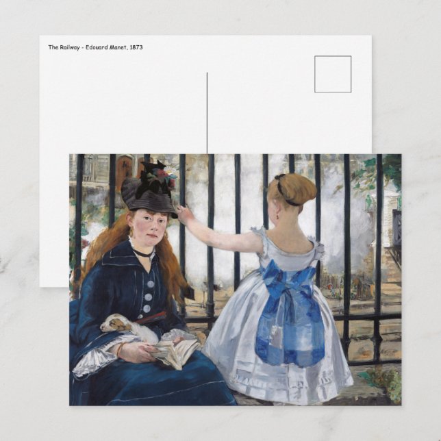 Cartão Postal Edouard Manet - A Ferrovia (Frente/Verso)