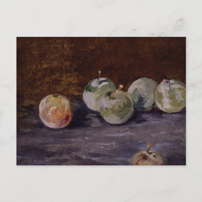 Cartão Postal Edouard Manet - Ameixas (Frente)