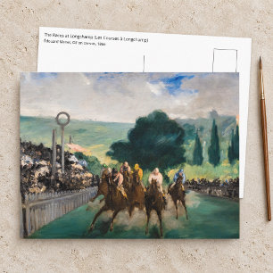 Cartão Postal Edouard Manet - As Corridas em Longchamp