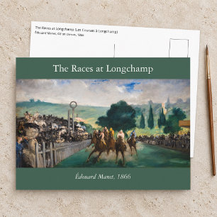 Cartão Postal Edouard Manet - As Corridas em Longchamp