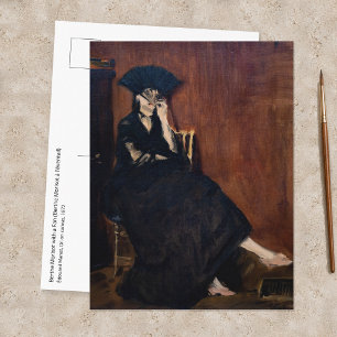 Cartão Postal Edouard Manet - Berthe Morisot com um Leque