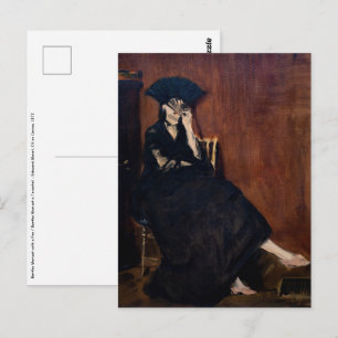Cartão Postal Edouard Manet - Berthe Morisot com um Leque