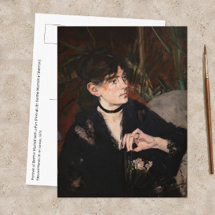 Cartão Postal Edouard Manet - Berthe Morisot com um Leque 1874