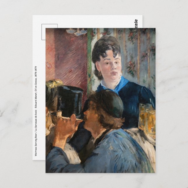 Cartão Postal Edouard Manet - Cerveja Garçonete (Frente/Verso)