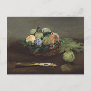 Cartão Postal Edouard Manet - Cesta de Fruta