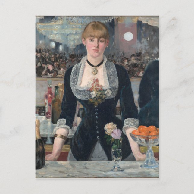 Cartão Postal Edouard Manet é um Bar no Folies-Bergère (Frente)