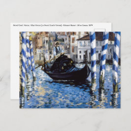 Cartão Postal Edouard Manet - Grande Canal, Veneza