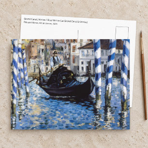 Cartão Postal Edouard Manet - Grande Canal, Veneza