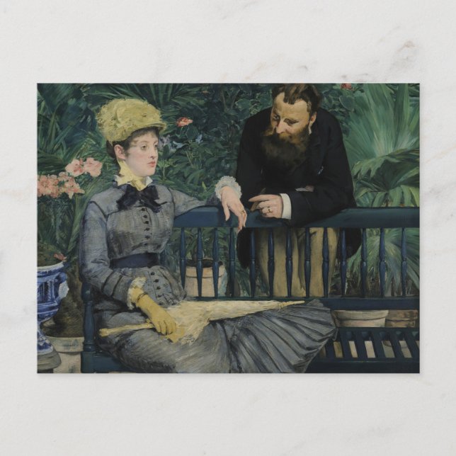 Cartão Postal Edouard Manet - no conservatório (Frente)
