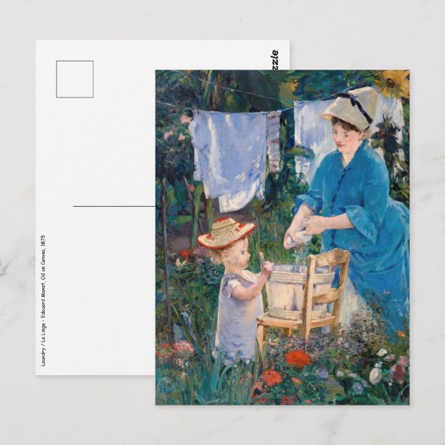 Cartão Postal Edouard Manet - Roupa suja (Frente/Verso)